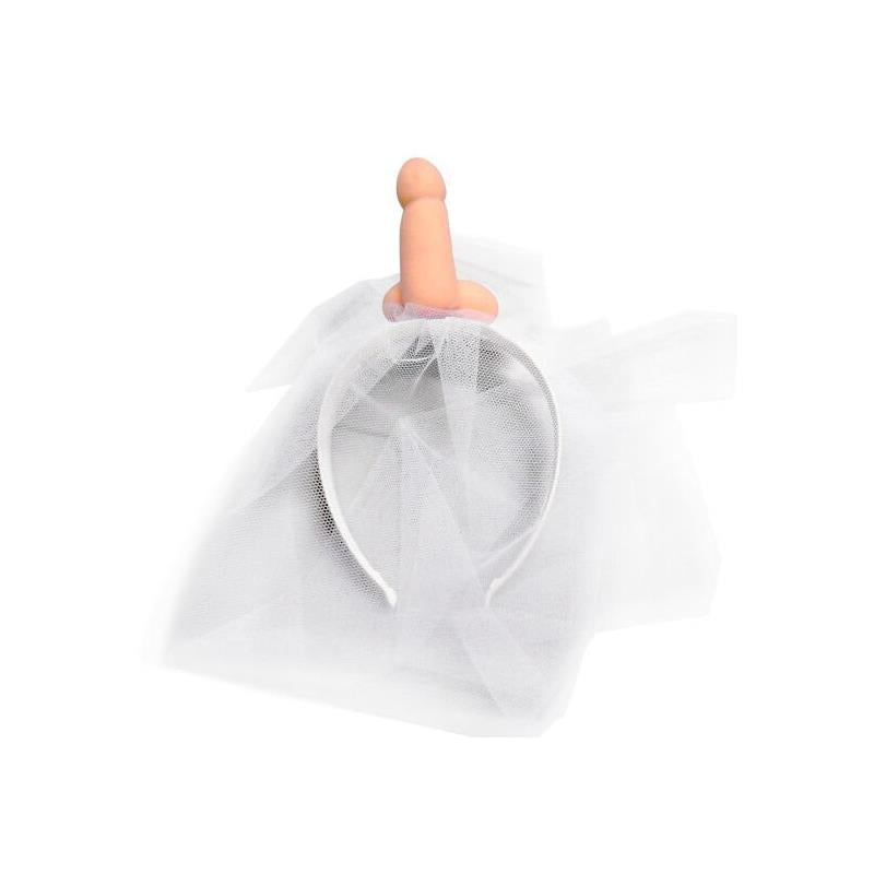 DIVERTY SEX - VEIL HEADBAND WITH A PENIS