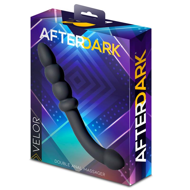 AFTERDARK - VELOR DOUBLE ANAL MASSAGER SILICONE