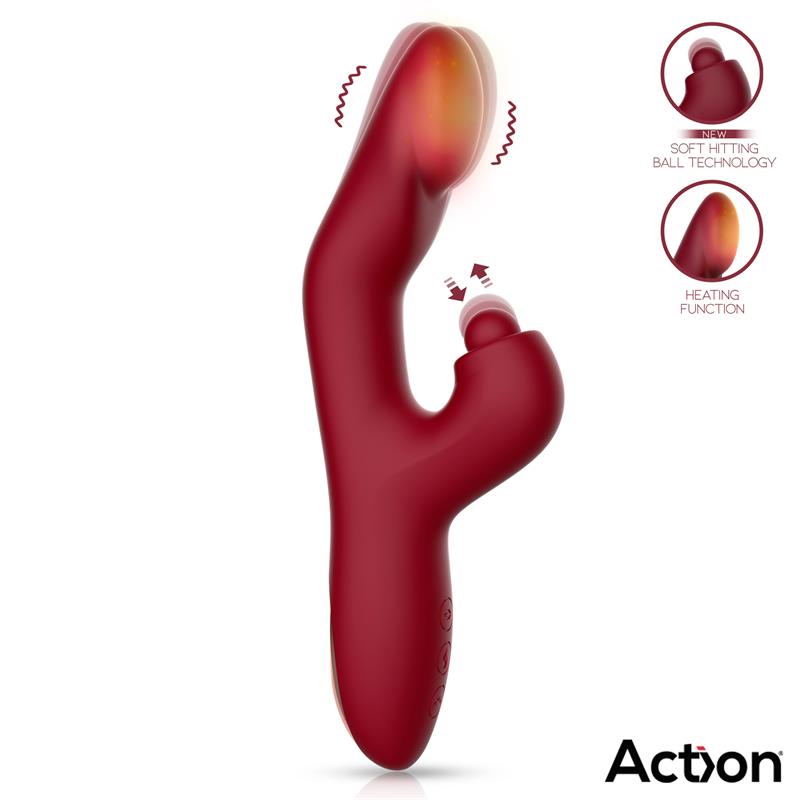ACTION - VELTER SOFT CLIT HITTING BALL WITH VIBRATION AND HEATING FUNCTION