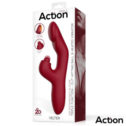 ACTION - BALLE VIBRANTE ET CHAUFFANTE EN SILICONE DOUX VELTER