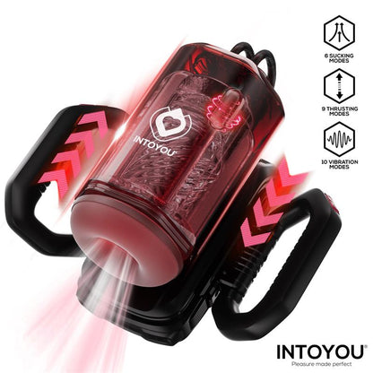 INTOYOU - VEXOR 3 IN 1 MALE MASTURBATOR SUCKING, THRUSTING AND VIBRATOR USB-C