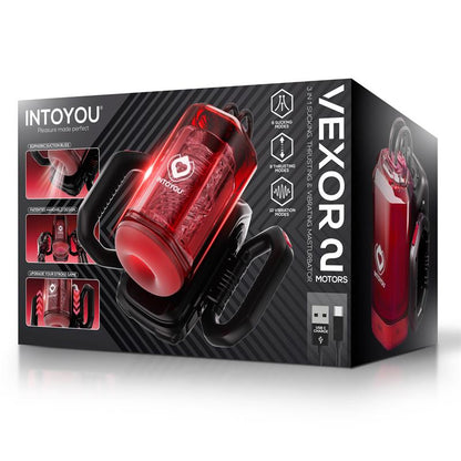 INTOYOU - VEXOR 3 IN 1 MALE MASTURBATOR SUCKING, THRUSTING AND VIBRATOR USB-C
