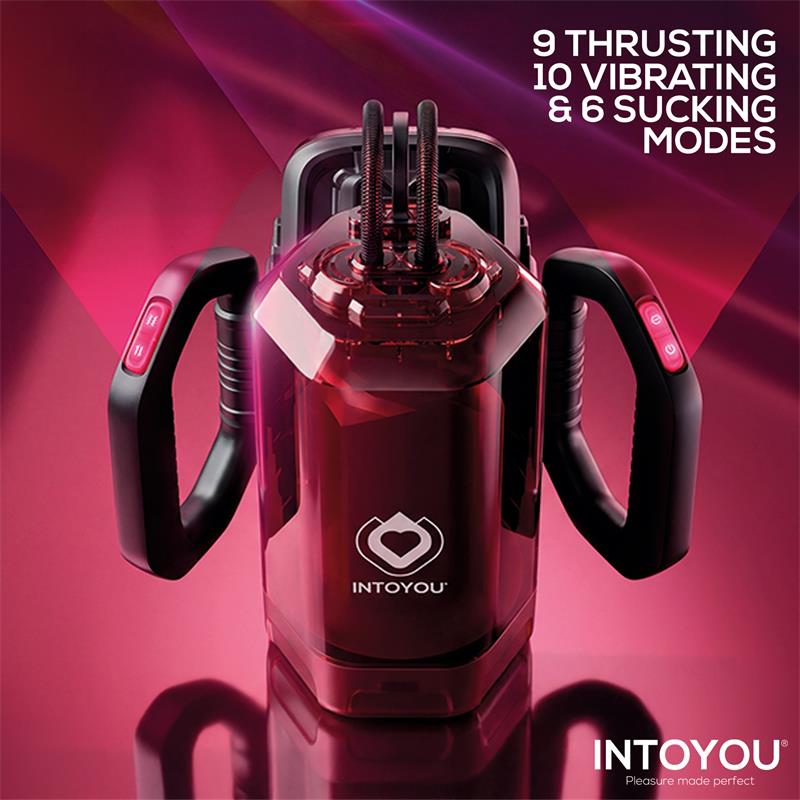 INTOYOU - VEXOR 3 IN 1 MALE MASTURBATOR SUCKING, THRUSTING AND VIBRATOR USB-C