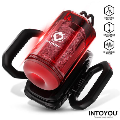 INTOYOU - VEXOR 3 IN 1 MALE MASTURBATOR SUCKING, THRUSTING AND VIBRATOR USB-C