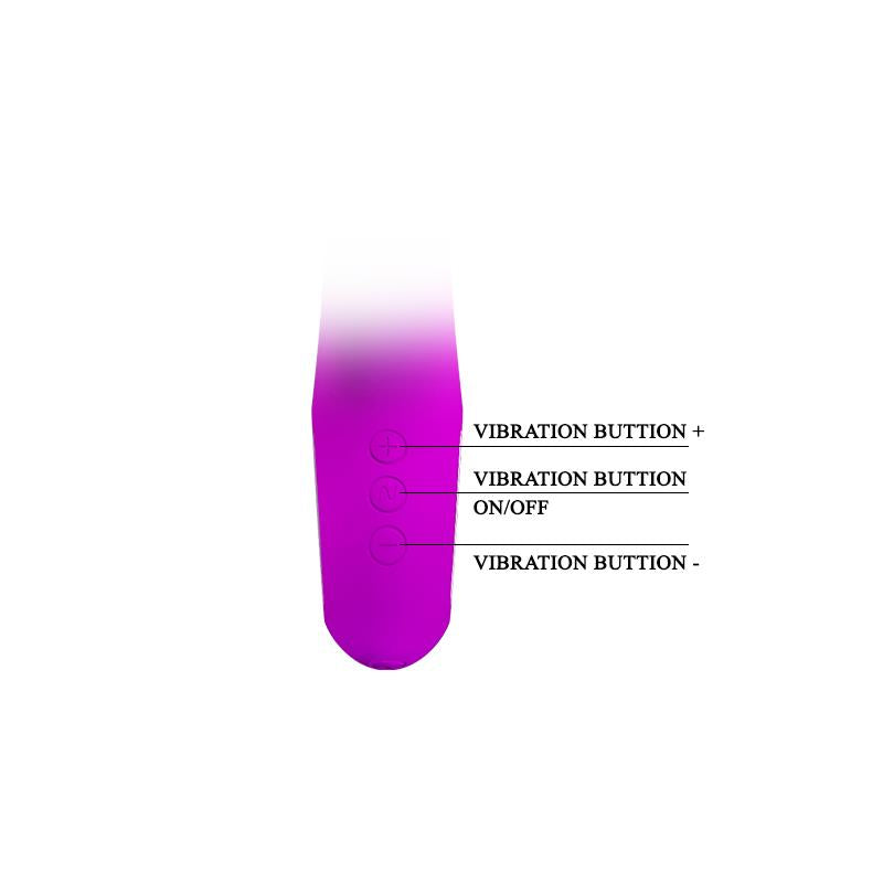 PRETTYLOVE - VIBE ANSEL USB SILICONE PURPLE