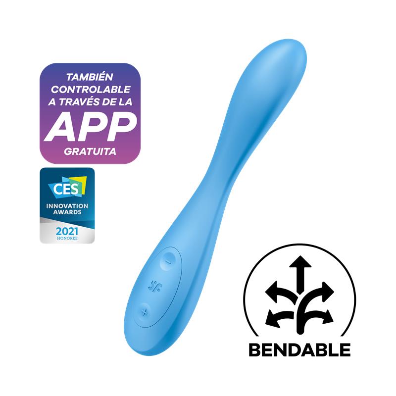 SATISFYER - VIBE G-SPOT FLEX 4 WITH APP SATISFYER CONNECT BLUE