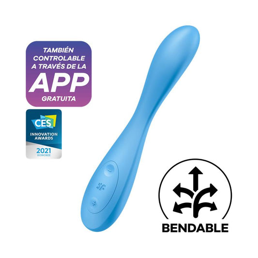 SATISFYER - VIBE G-SPOT FLEX 4 WITH APP SATISFYER CONNECT BLUE