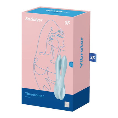 SATISFYER - VIBE THREESOME 1 LIGHT BLUE