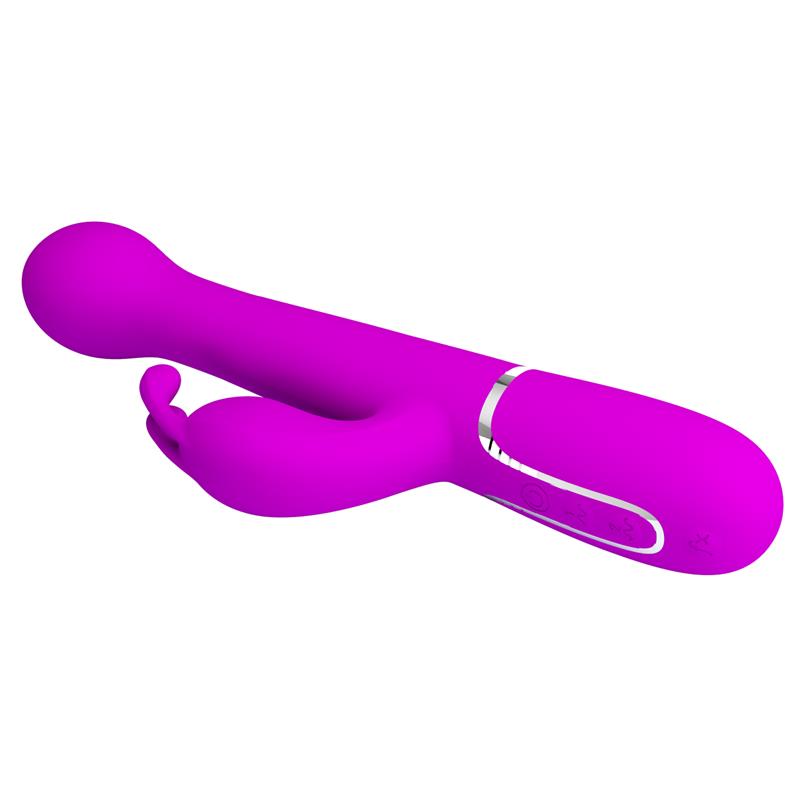 PRETTYLOVE - VIBE WITH THRUSTING AND ROTATING BEADS DEJON PINK
