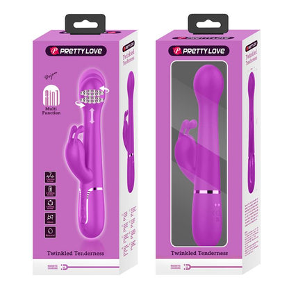 PRETTYLOVE - VIBE WITH THRUSTING AND ROTATING BEADS DEJON PINK