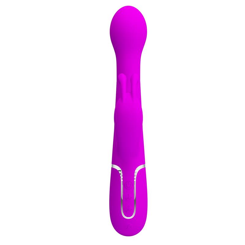 PRETTYLOVE - VIBE WITH THRUSTING AND ROTATING BEADS DEJON PINK