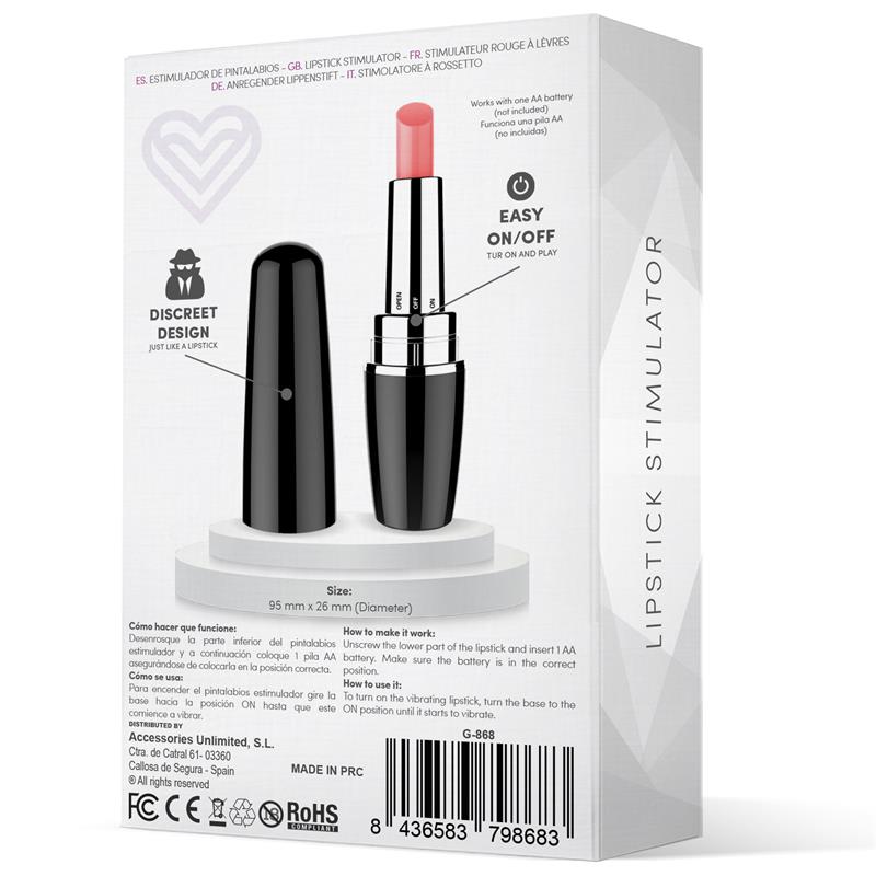 LATETOBED - VIBLIPS LIPSTICK STIMULATOR BLACK