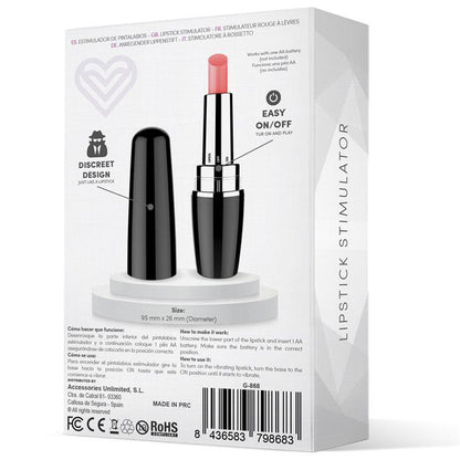 LATETOBED - VIBLIPS LIPSTICK STIMULATOR BLACK