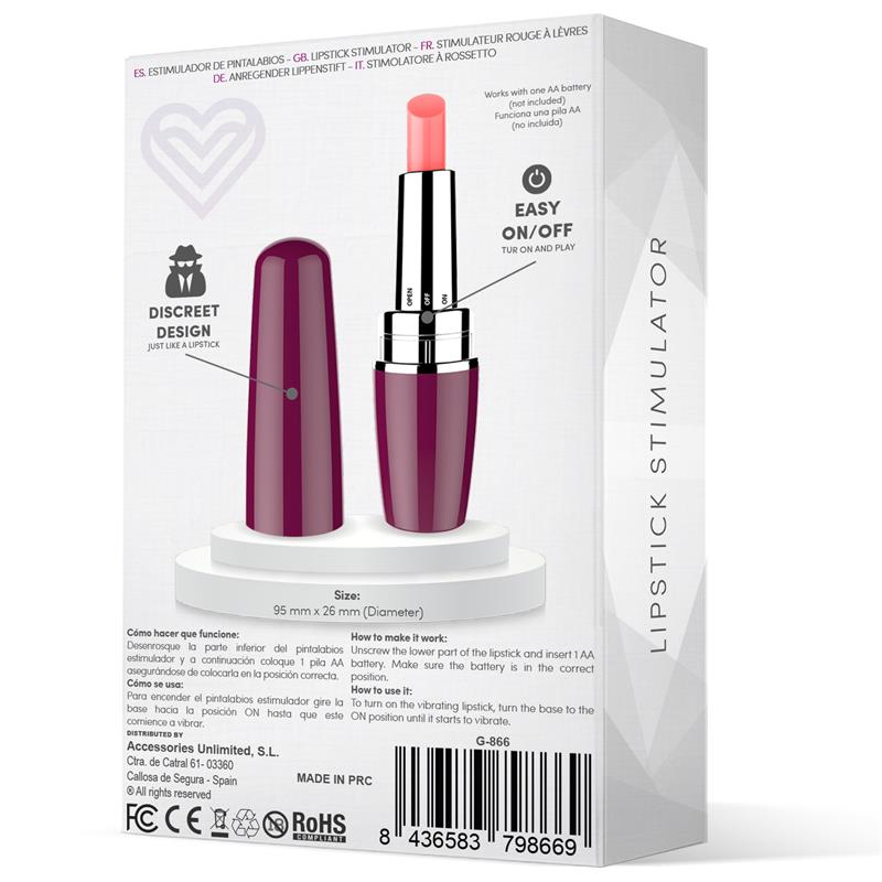 LATETOBED - VIBLIPS LIPSTICK STIMULATOR PURPLE