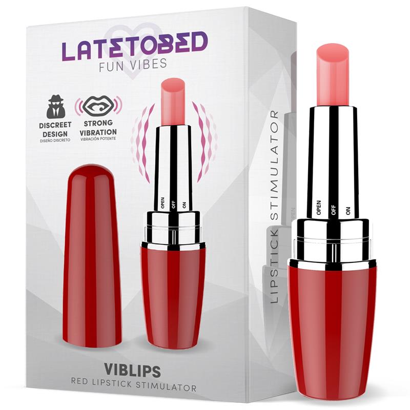 LATETOBED - VIBLIPS LIPSTICK STIMULATOR RED