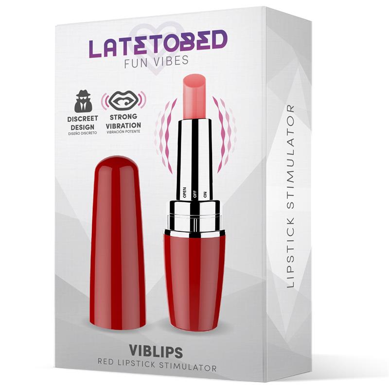 LATETOBED - VIBLIPS LIPSTICK STIMULATOR RED