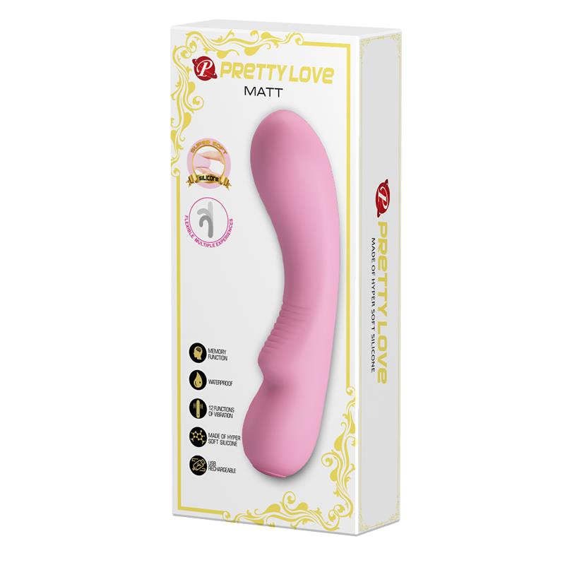 PRETTYLOVE - VIBRADOR MATT SMART MEMORY FUNCTION PINK