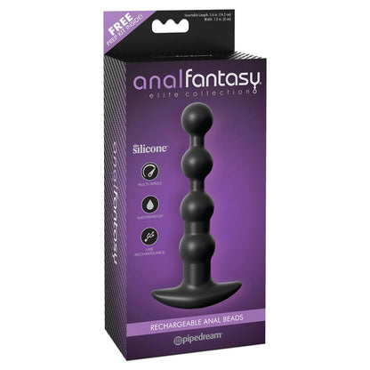 ANAL FANTASY ELITE - VIBRATING ANAL BEADS BLACK