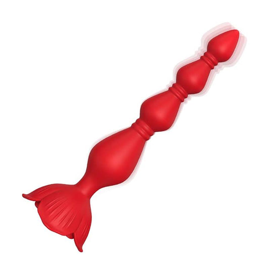 URBAN SKY - VIBRATING ANAL BEADS WITH ROSE BASE