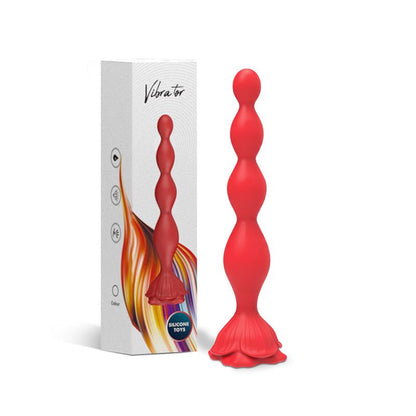 URBAN SKY - VIBRATING ANAL BEADS WITH ROSE BASE