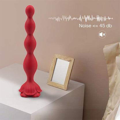 URBAN SKY - VIBRATING ANAL BEADS WITH ROSE BASE