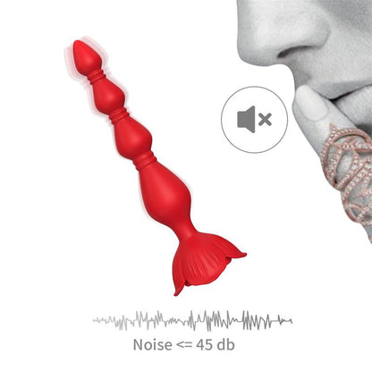 URBAN SKY - VIBRATING ANAL BEADS WITH ROSE BASE