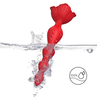 URBAN SKY - VIBRATING ANAL BEADS WITH ROSE BASE