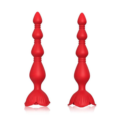 URBAN SKY - VIBRATING ANAL BEADS WITH ROSE BASE