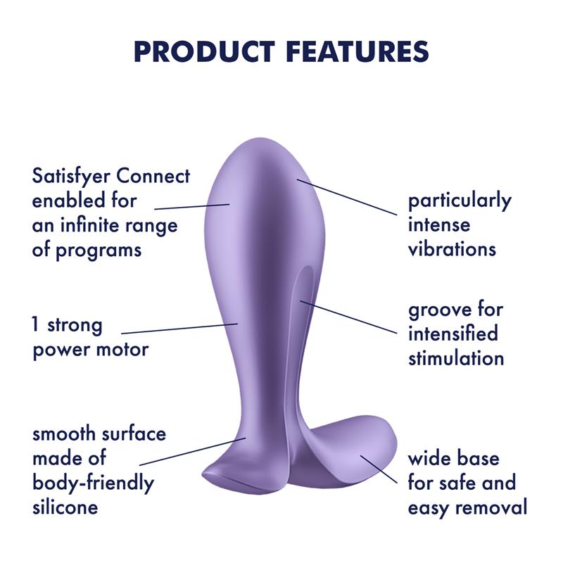 SATISFYER - VIBRATING ANAL PLUG APP SATISFYER CONNECT INTENSITY PLUG