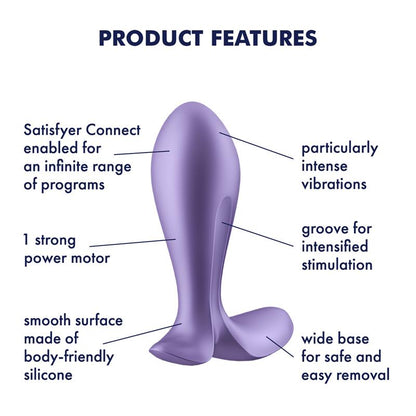 SATISFYER - VIBRATING ANAL PLUG APP SATISFYER CONNECT INTENSITY PLUG