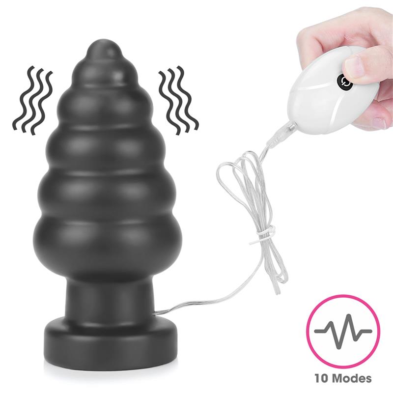 LOVETOY - VIBRATING ANAL PLUG KING SIZED 7 BLACK