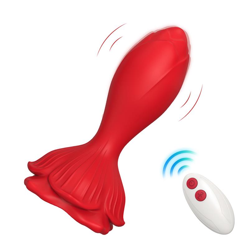 URBAN SKY - VIBRATING ANAL PLUG WITH ROSE BASE