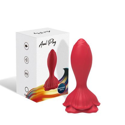URBAN SKY - VIBRATING ANAL PLUG WITH ROSE BASE