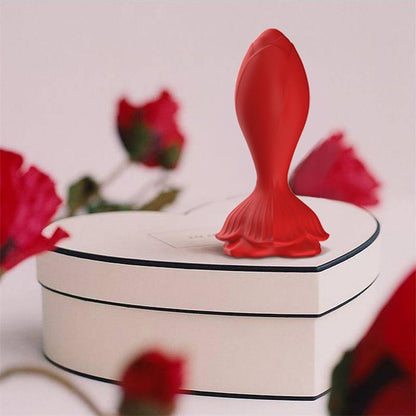 URBAN SKY - VIBRATING ANAL PLUG WITH ROSE BASE