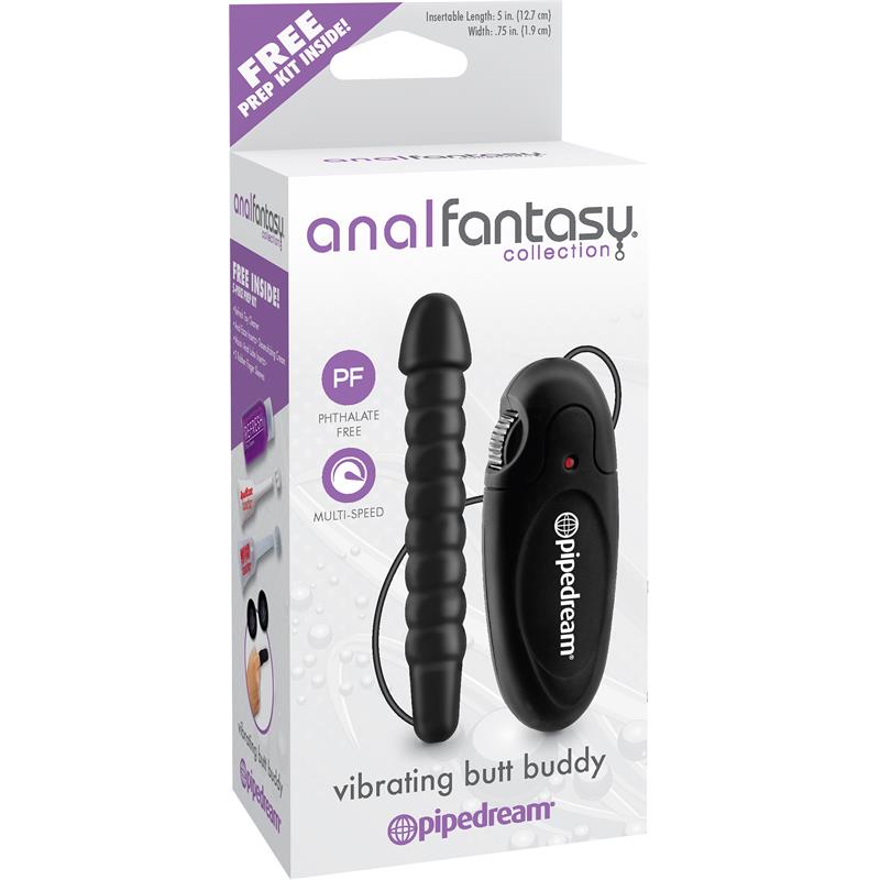 ANAL FANTASY COLLECT. - VIBRATING ANAL STIMULATOR BUTT BUDDY BLACK