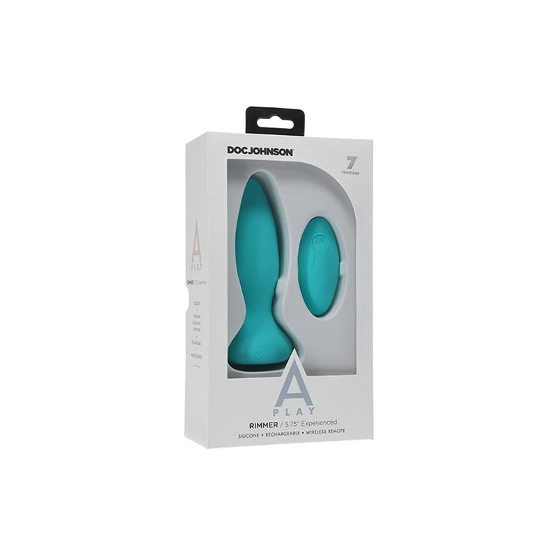 A-PLAY - VIBRATING AND ROTATING BUTT PLUG RIMMER EXPERIENCED TURQUOISE