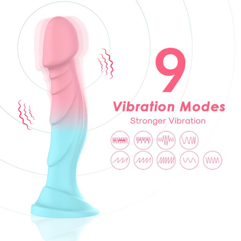 URBAN SKY - VIBRATING BICOLOR DILDO