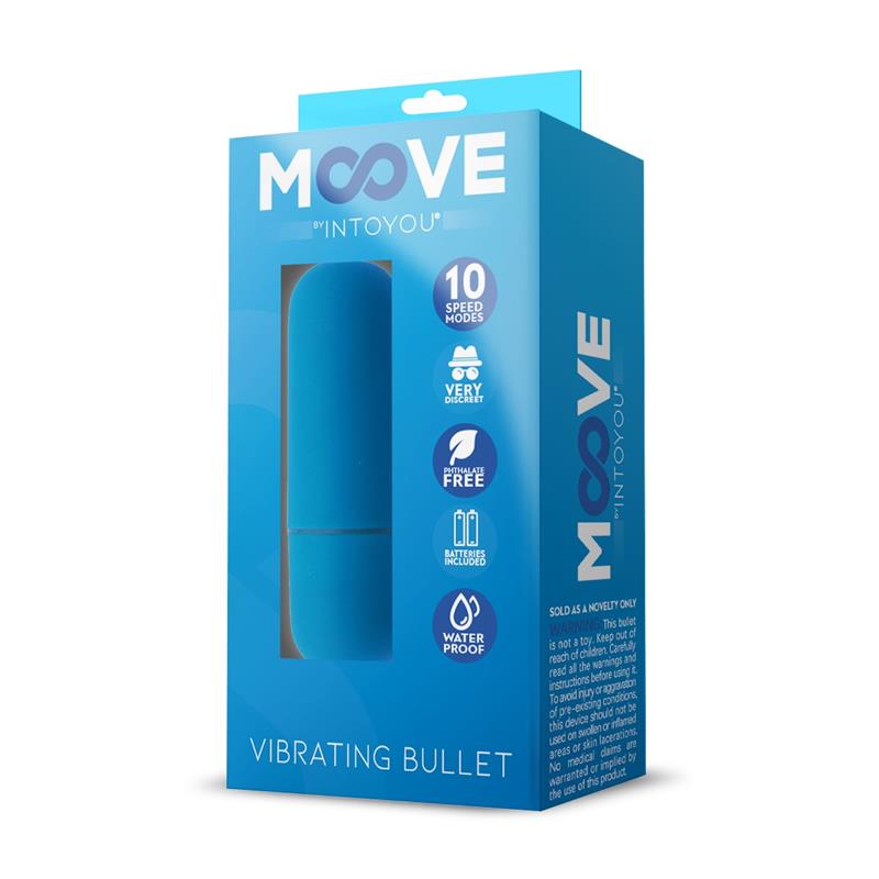 MOOVE - VIBRATING BULLET 10 FUNCTIONS BLUE