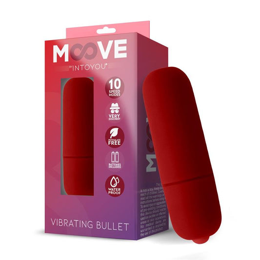 MOOVE - VIBRATING BULLET 10 FUNCTIONS RED