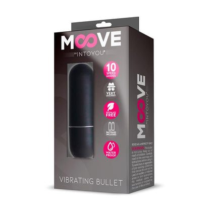 MOOVE - VIBRATING BULLET 10 SPEEDS BLACK