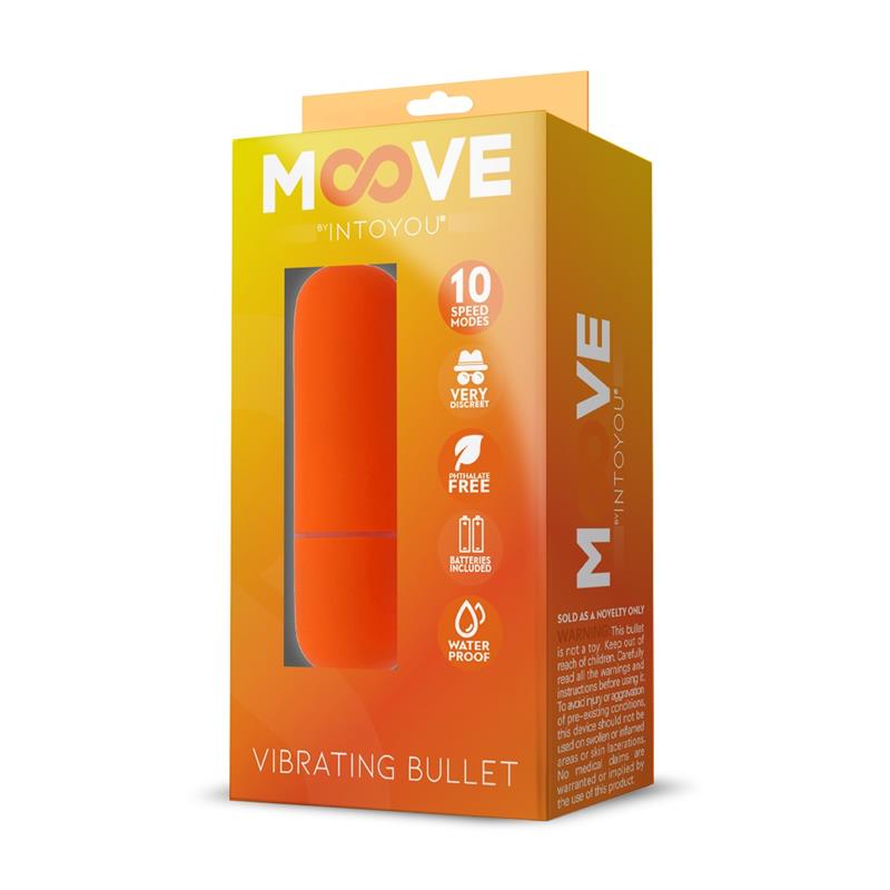 MOOVE - VIBRATING BULLET 10 SPEEDS ORANGE