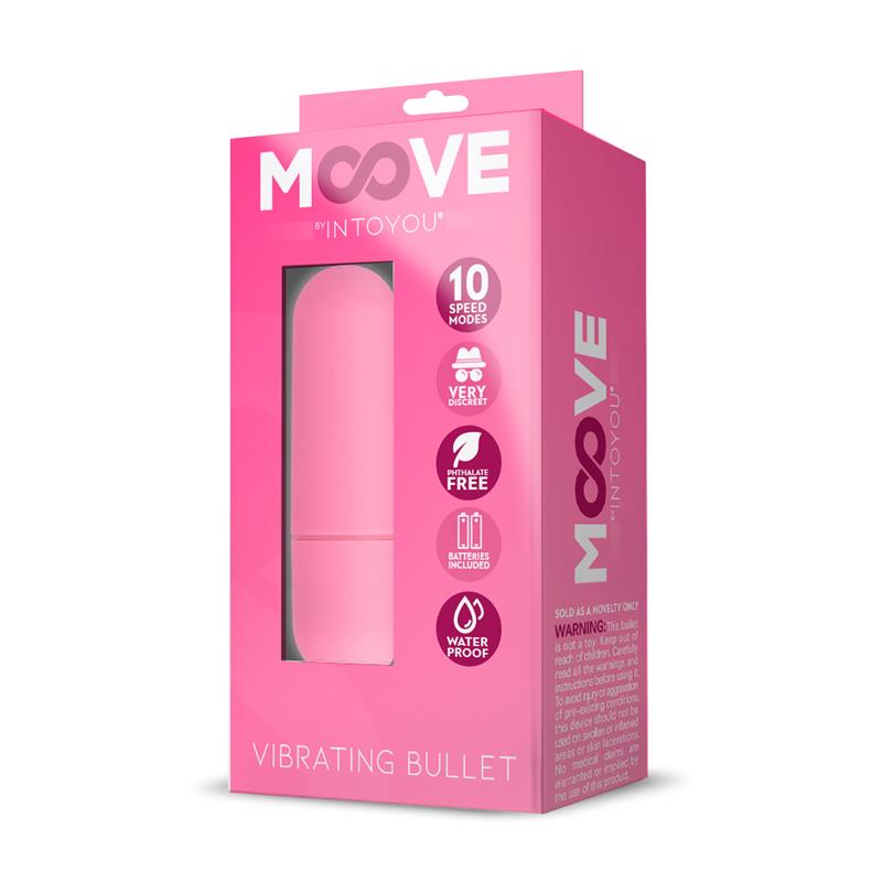 MOOVE - VIBRATING BULLET 10 SPEEDS PINK