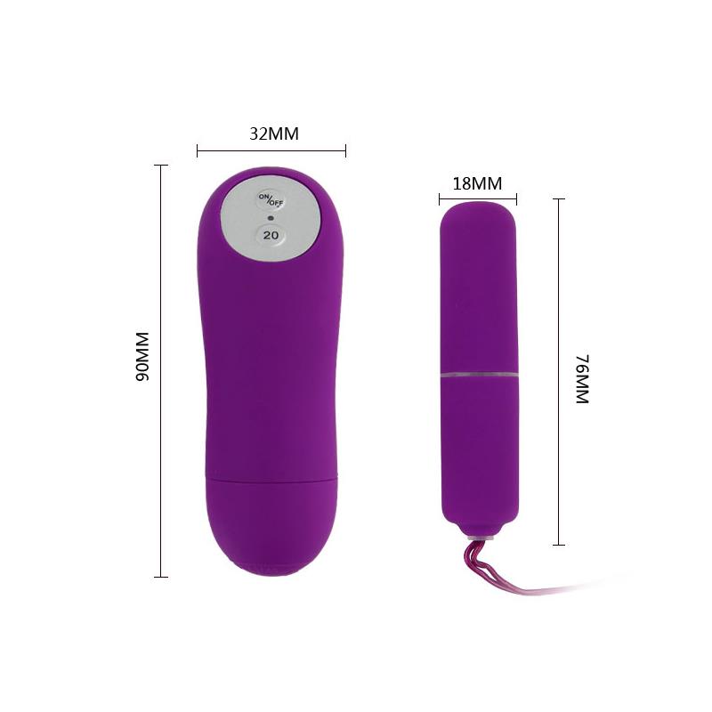 BAILE - VIBRATING BULLET MAGIC X20 PURPLE