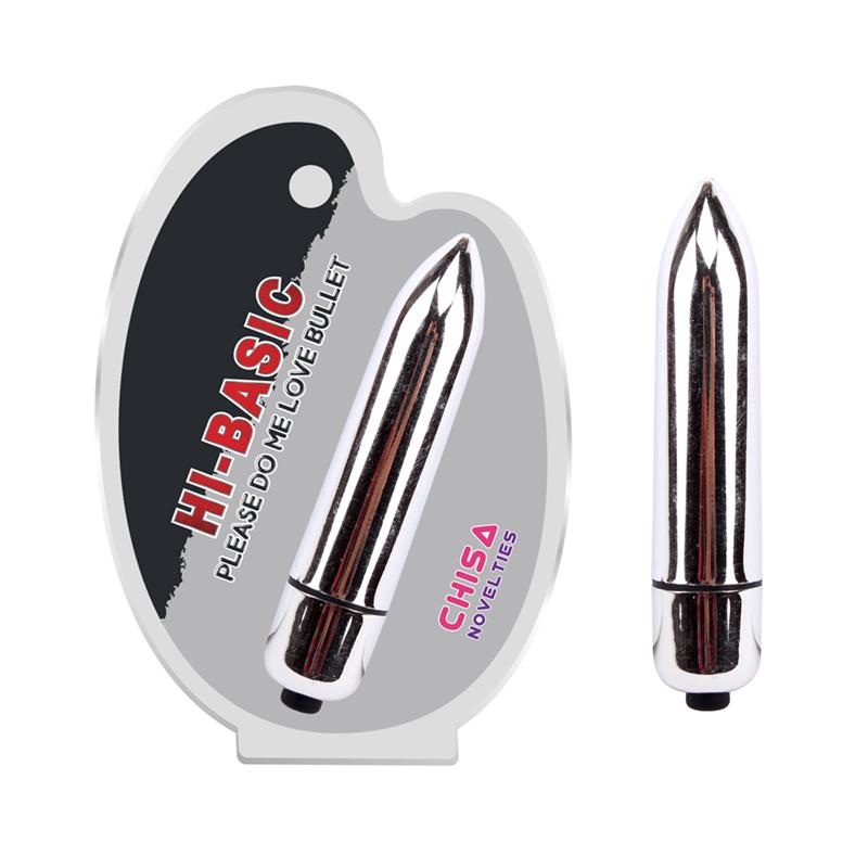 CHISA - VIBRATING BULLET PLEASE DO ME LOVE 5.8 X 1.8 CM SILVER