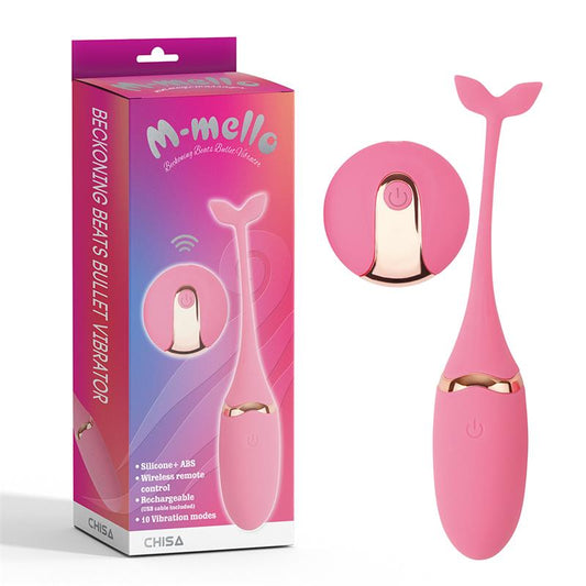 CHISA - VIBRATING BULLET REMOTE CONTROL BECKONING BEATS USB SILICONE 5.9