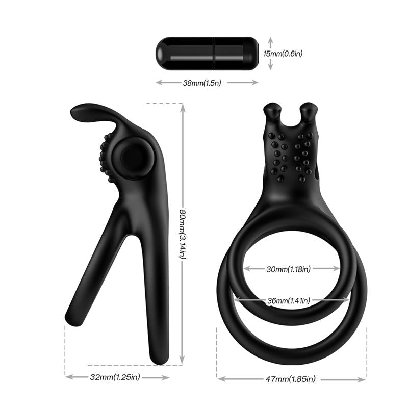 URBAN SKY - VIBRATING BUNNY PENIS RING