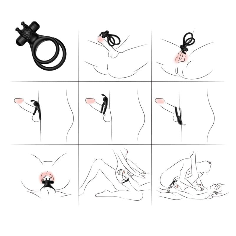 URBAN SKY - VIBRATING BUNNY PENIS RING