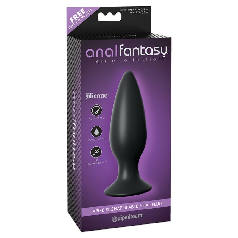 ANAL FANTASY ELITE - VIBRATING BUTT PLUG BLACK