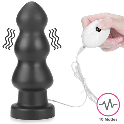 LOVETOY - VIBRATING BUTT PLUG KING SIZED 7.8 BLACK