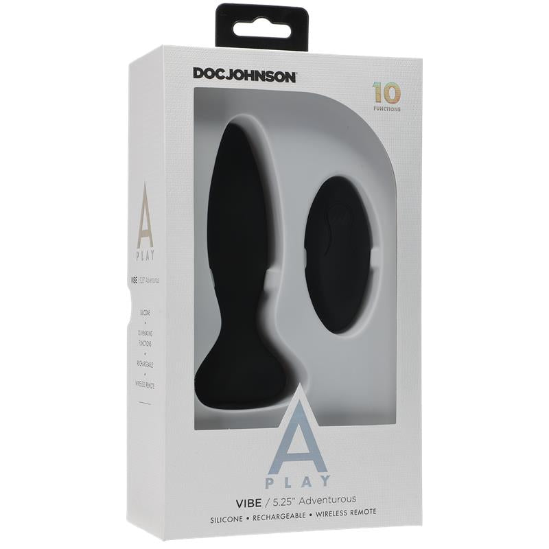 A-PLAY - VIBRATING BUTT PLUG VIBE ADVENTUROUS BLACK